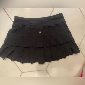 Lululemon Pleated Black Exercise Skort